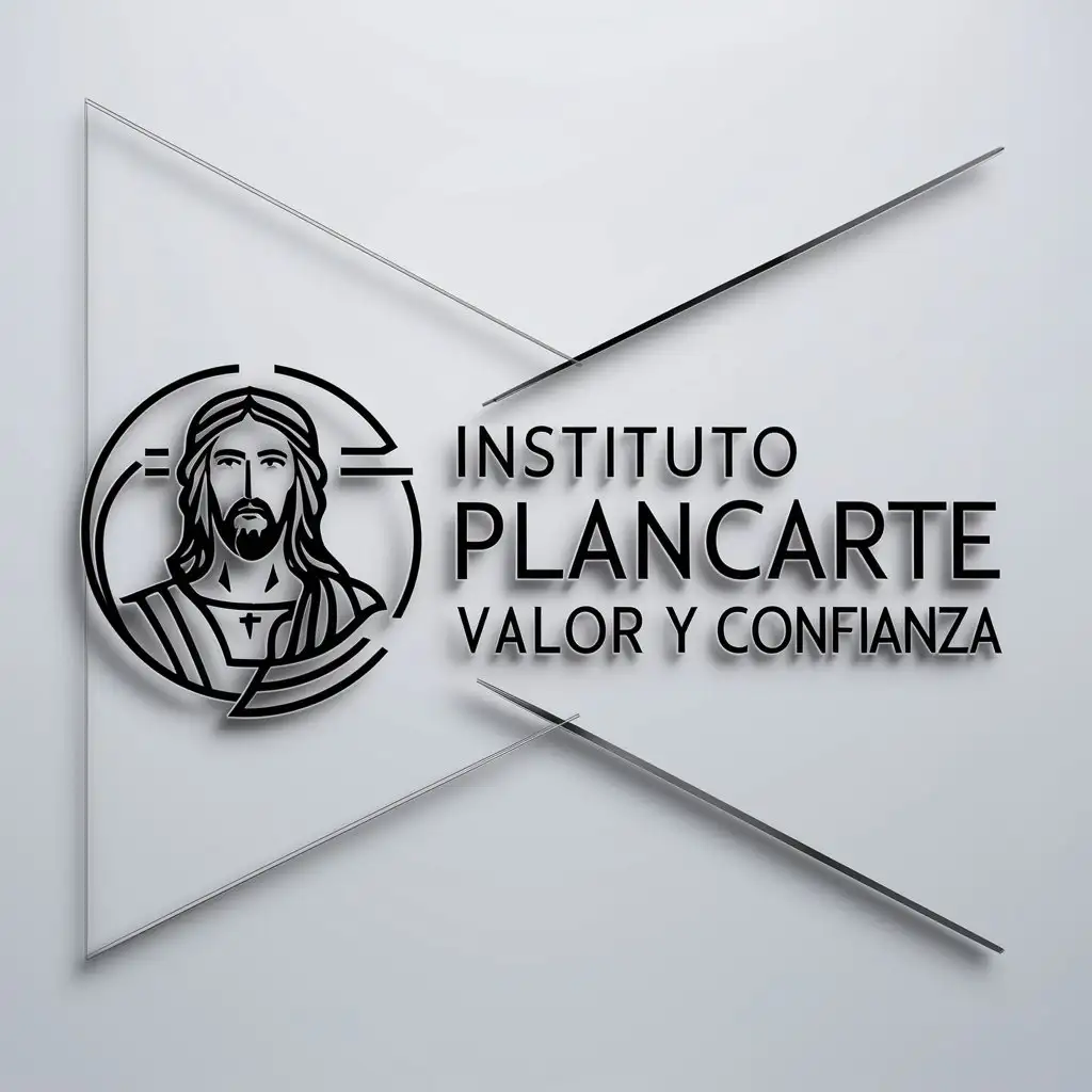 LOGO Design for Instituto Plancarte Vector Logo with Jesus Symbol and Educational Theme