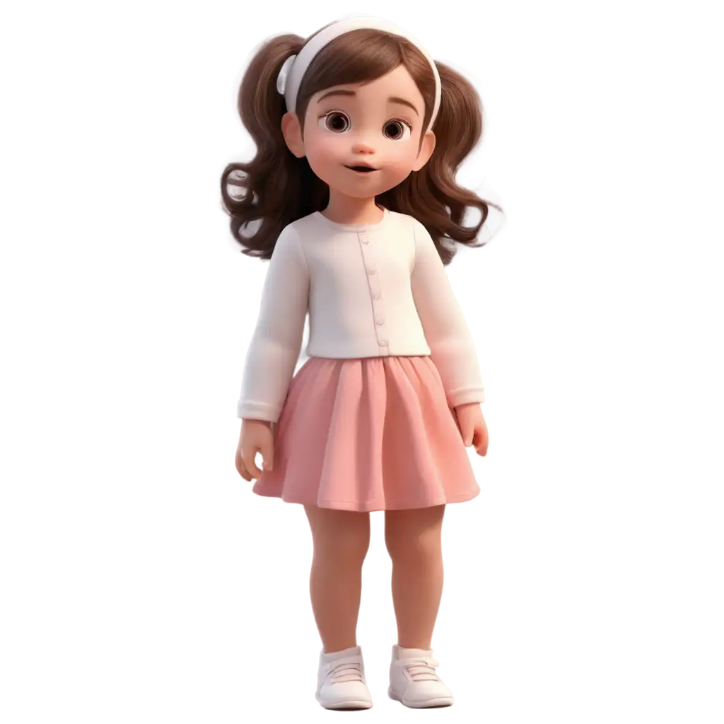 Baby animation cute girl