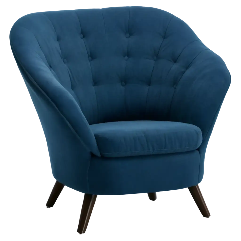 Modern-Stylish-Blue-Armchair-PNG-for-Enhanced-Visual-Appeal