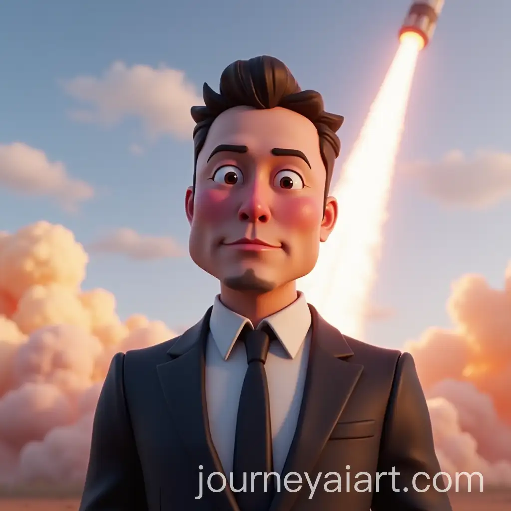 Cartoon-Character-in-Fortnite-Style-with-Rocket-Launch-Background