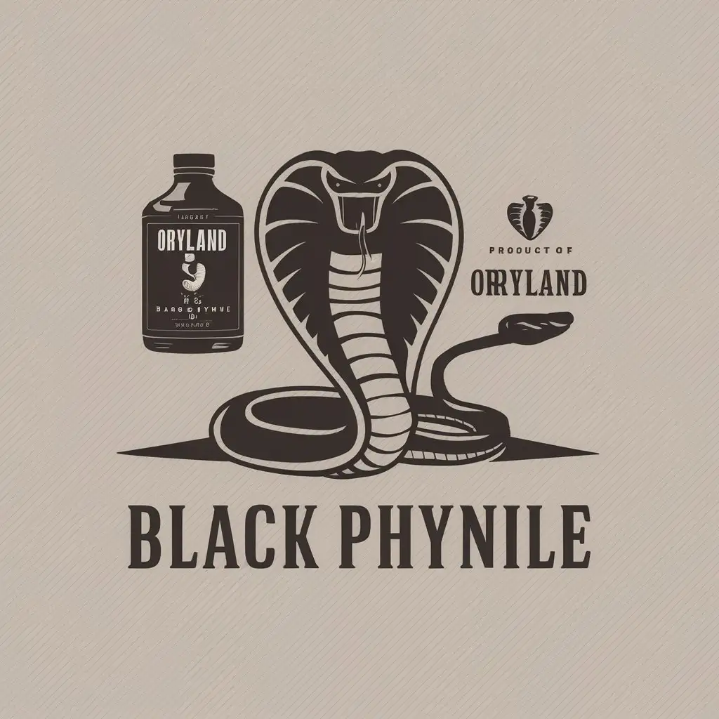 LOGO Design for Black Phynile Cobra Snake with Oryland Product Theme