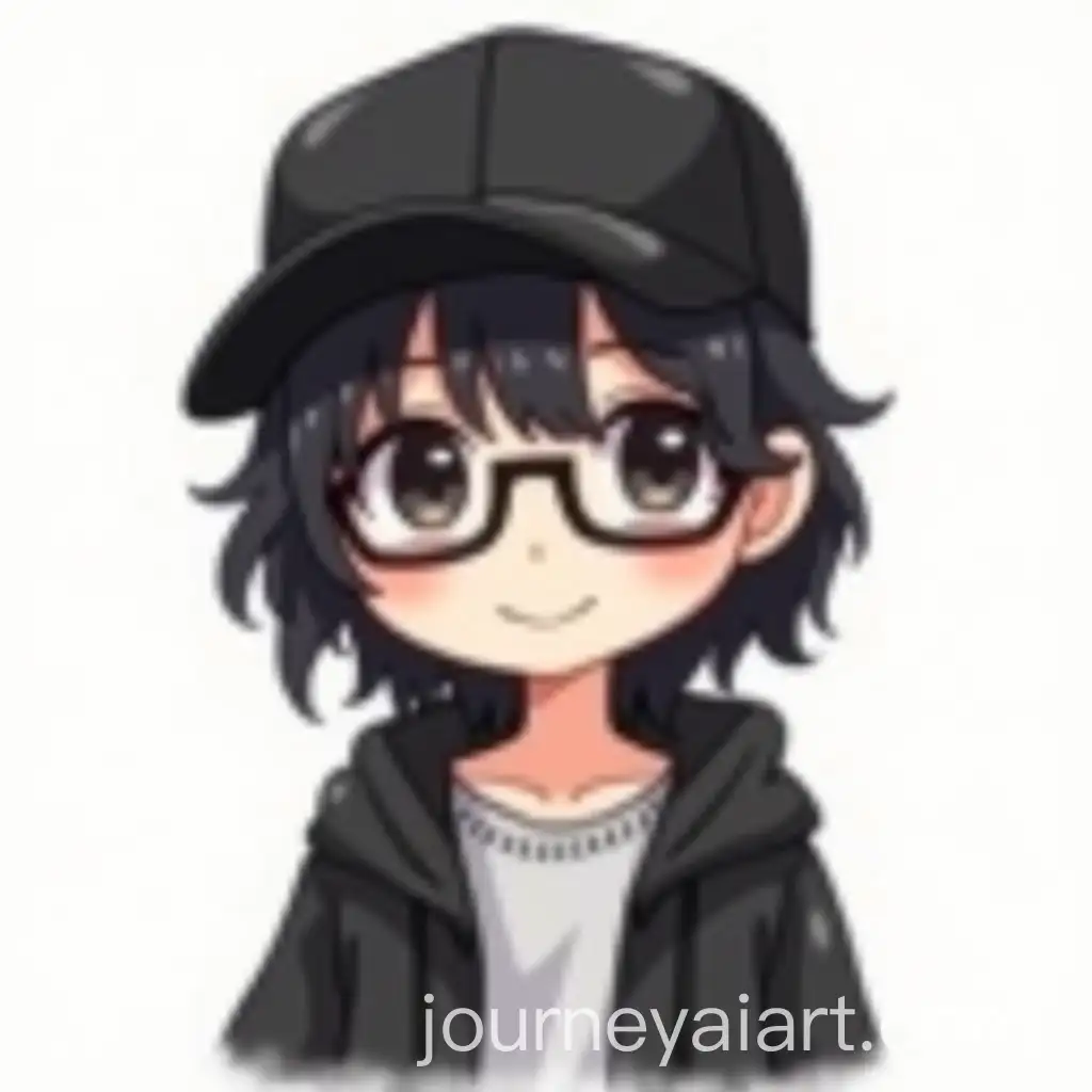 Chibi-Style-Drawing-of-Asian-Teen-with-Glasses-and-Black-Hoodie
