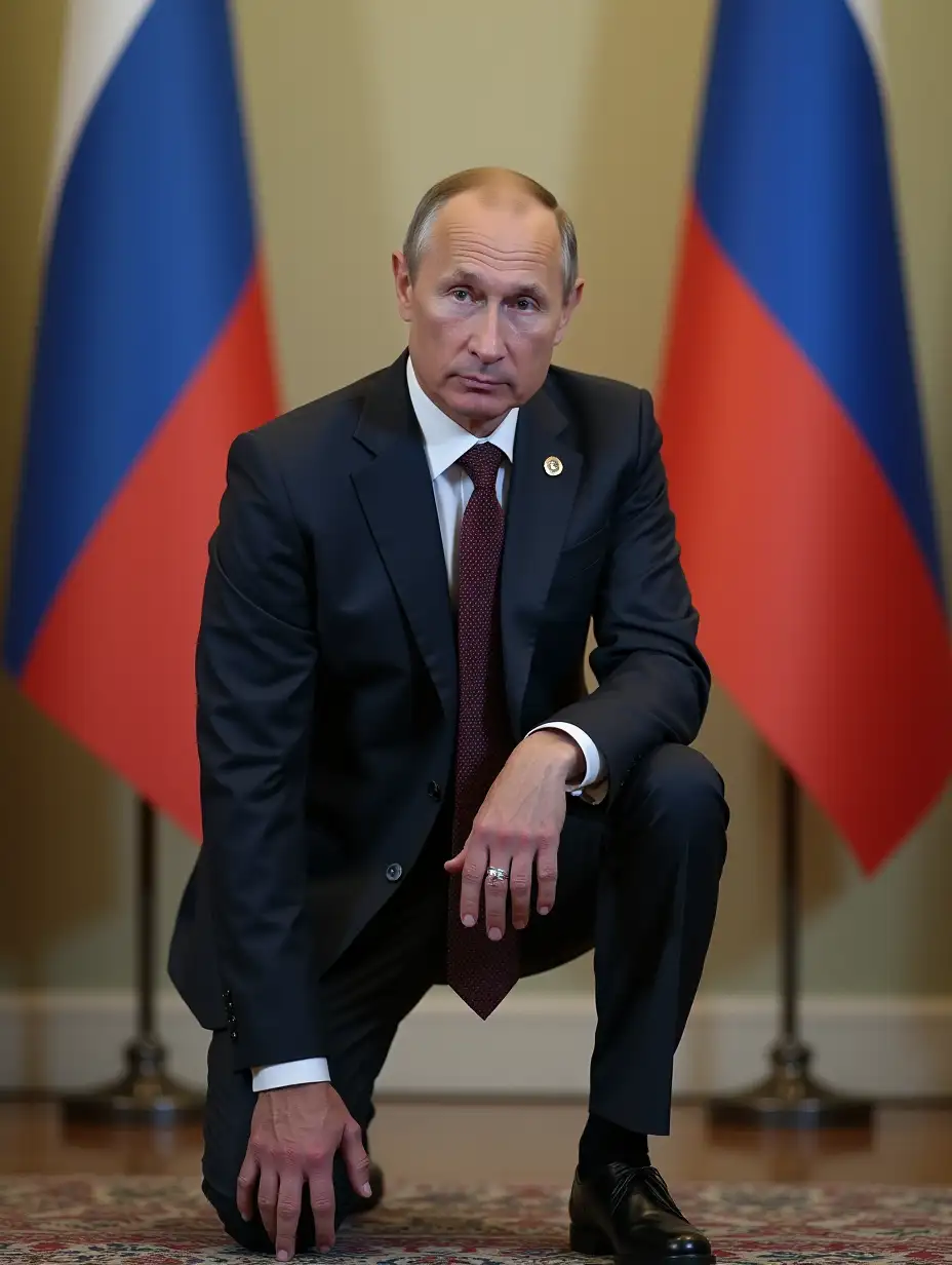 Putin stands knee before Ukraine