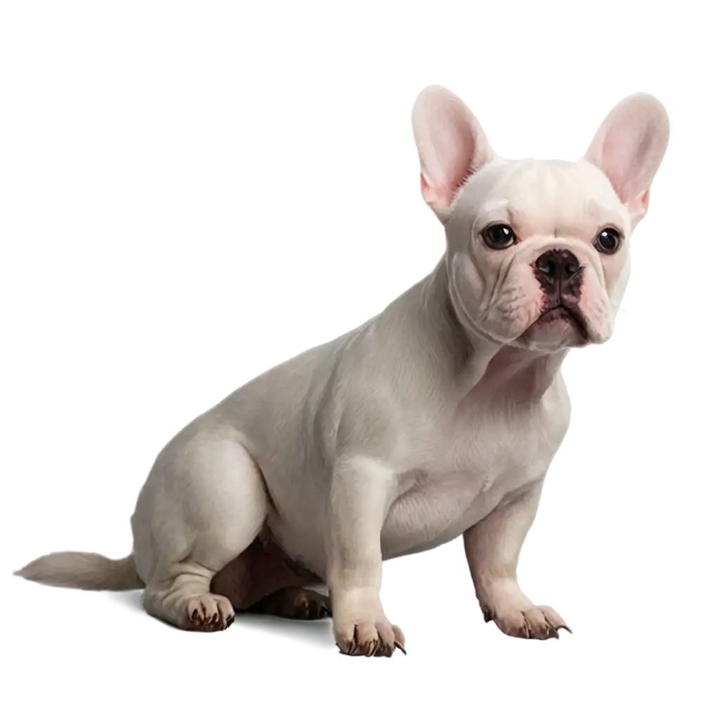 HighQuality-PNG-Image-of-a-White-French-Bulldog-for-Creative-Use