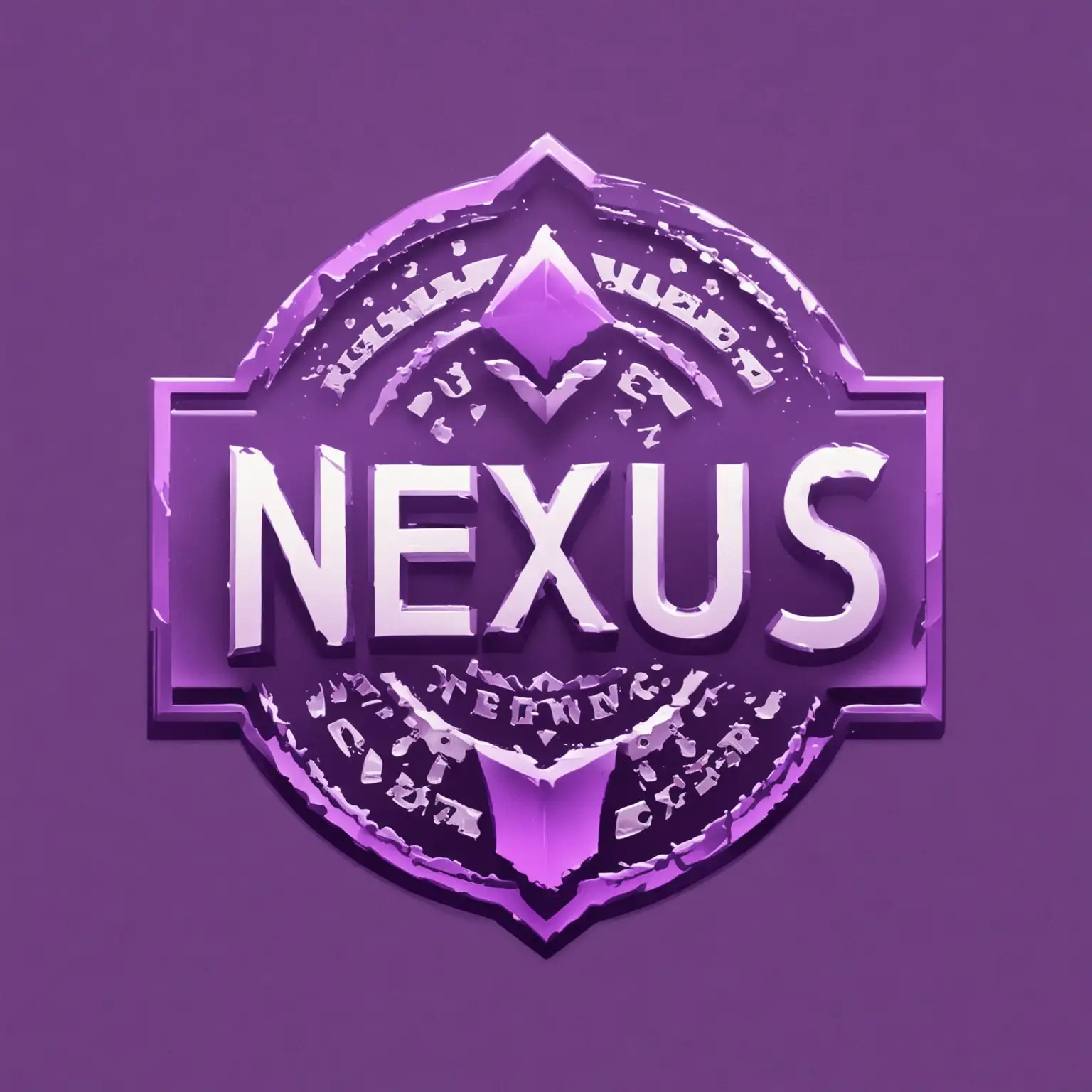 Logo for my website Nexus Crafters, a website where I offer website building, a professional logo, purple logo