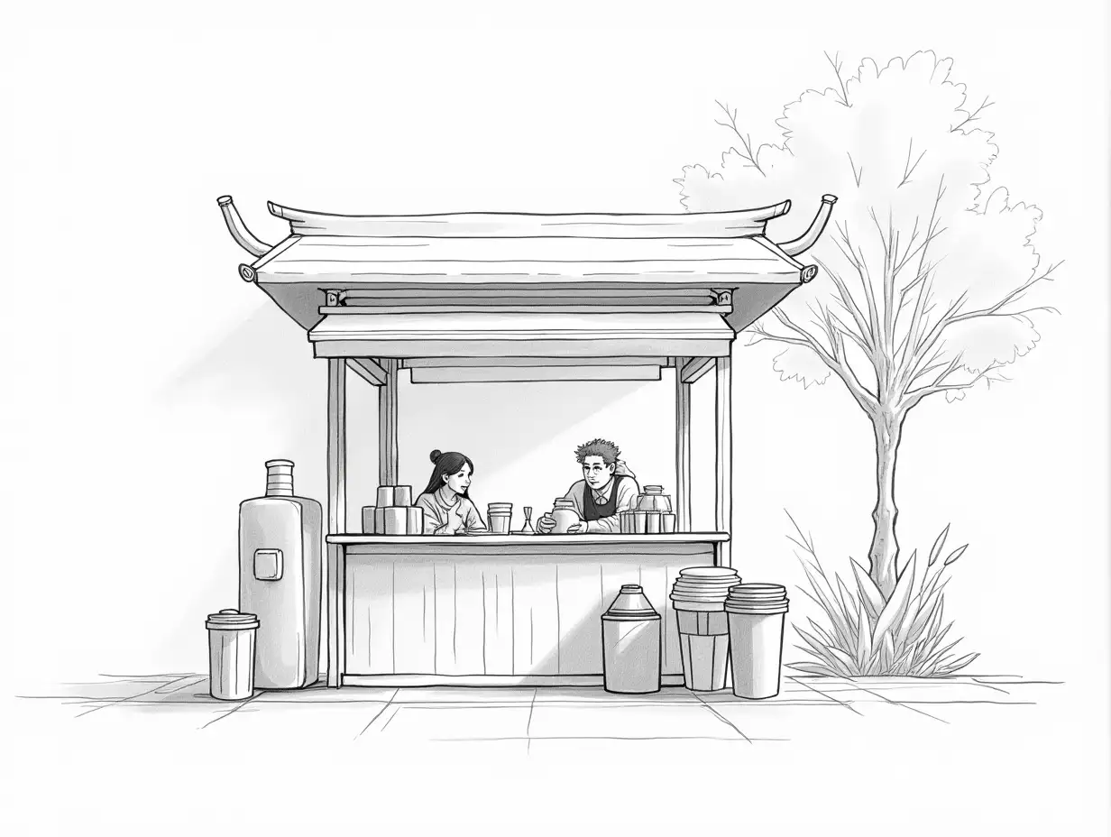 StreetSide-Milk-Tea-Stand-in-Asian-Modern-Setting