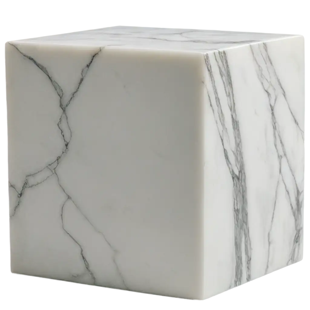 HighQuality-White-Marble-Cube-PNG-for-Stunning-Visuals