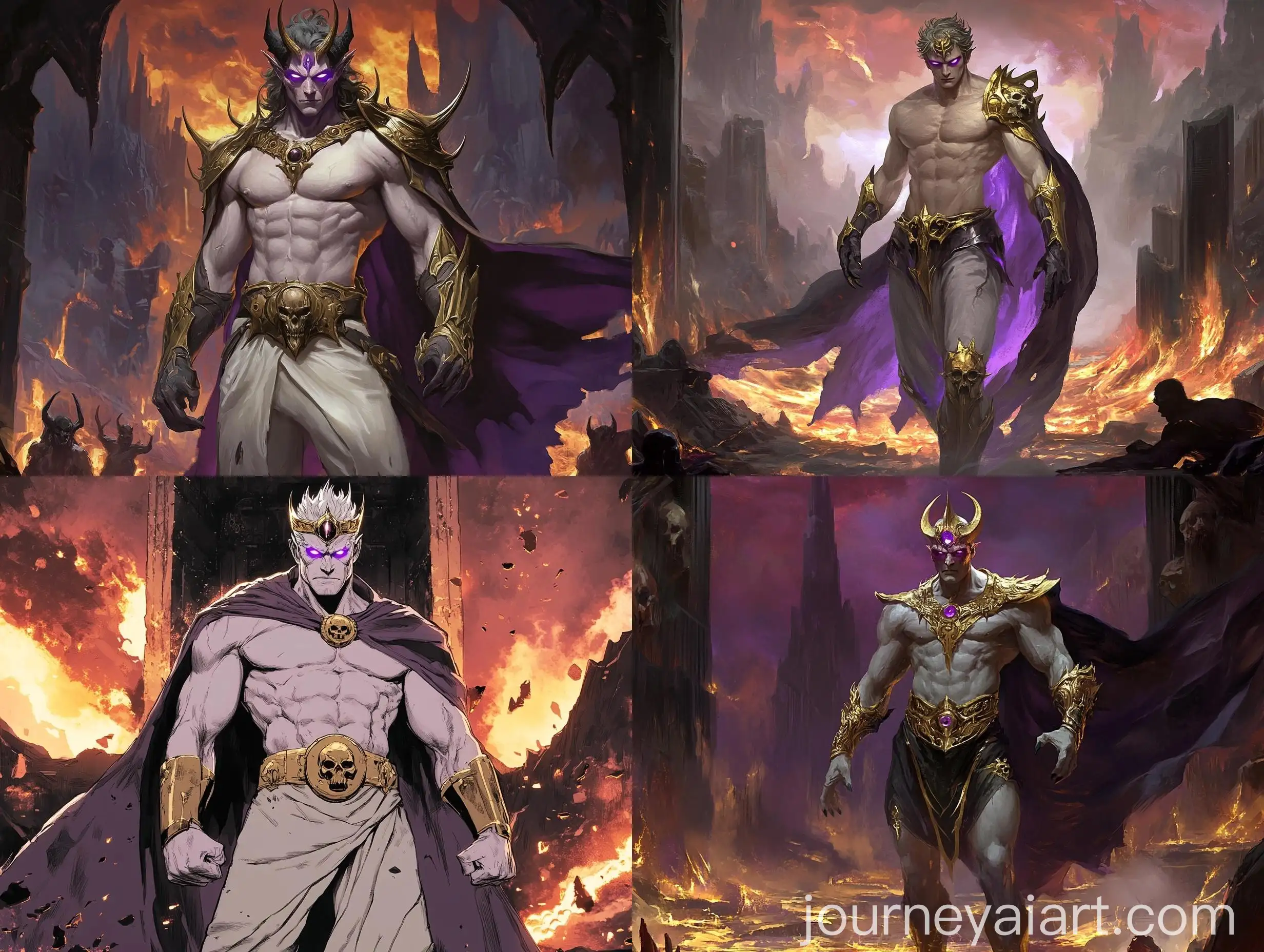 Demon-King-of-Hell-Stands-in-Barren-Underworld-with-Dark-Flame-Throne