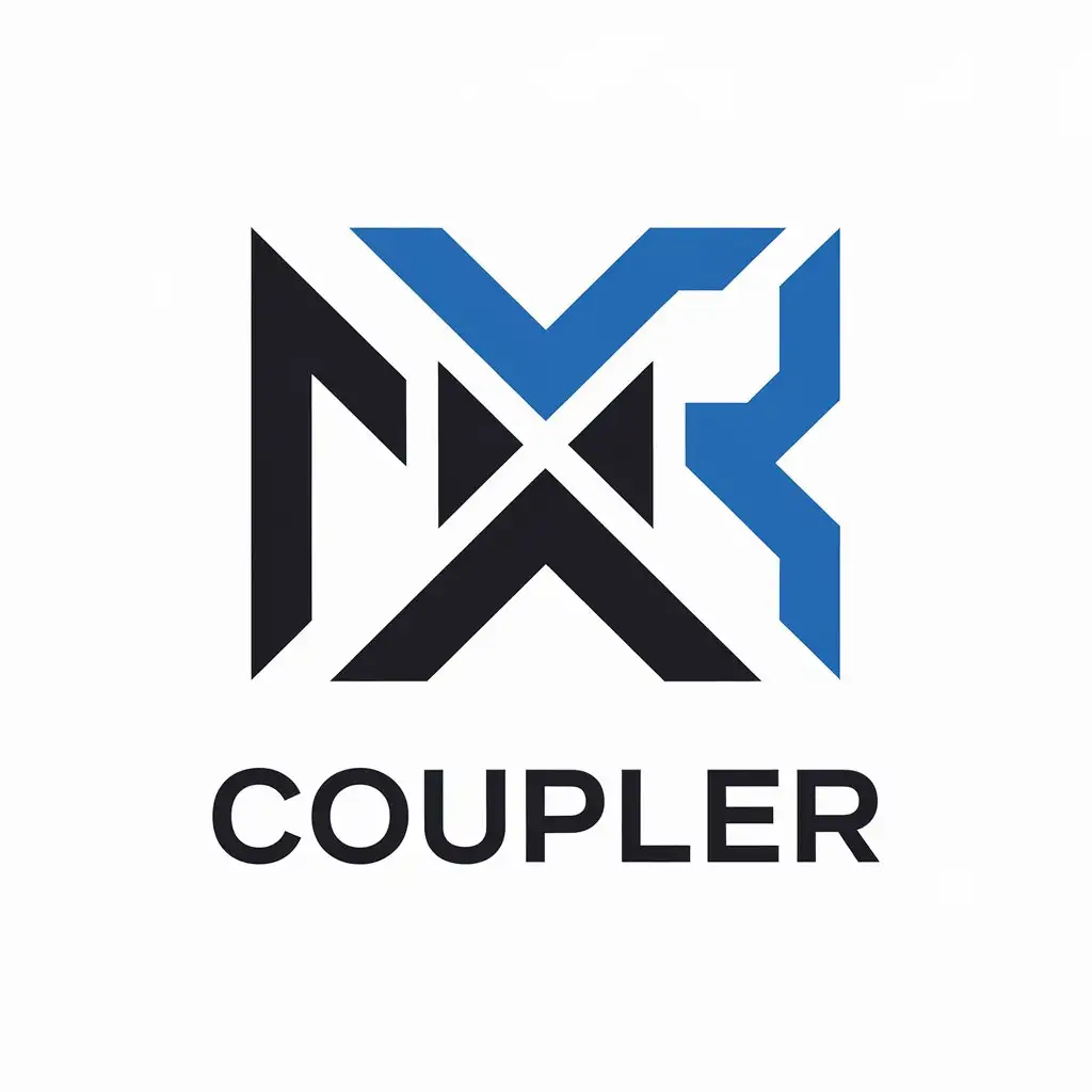 LOGO Design for Coupler Vector MxR5 Symbol with Clear Background for Tech Industry