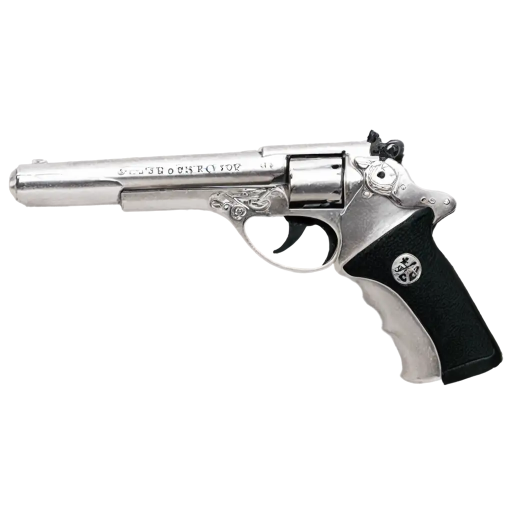 Silver-Pistol-PNG-Image-High-Quality-and-Detailed-Design-for-Creative-Projects