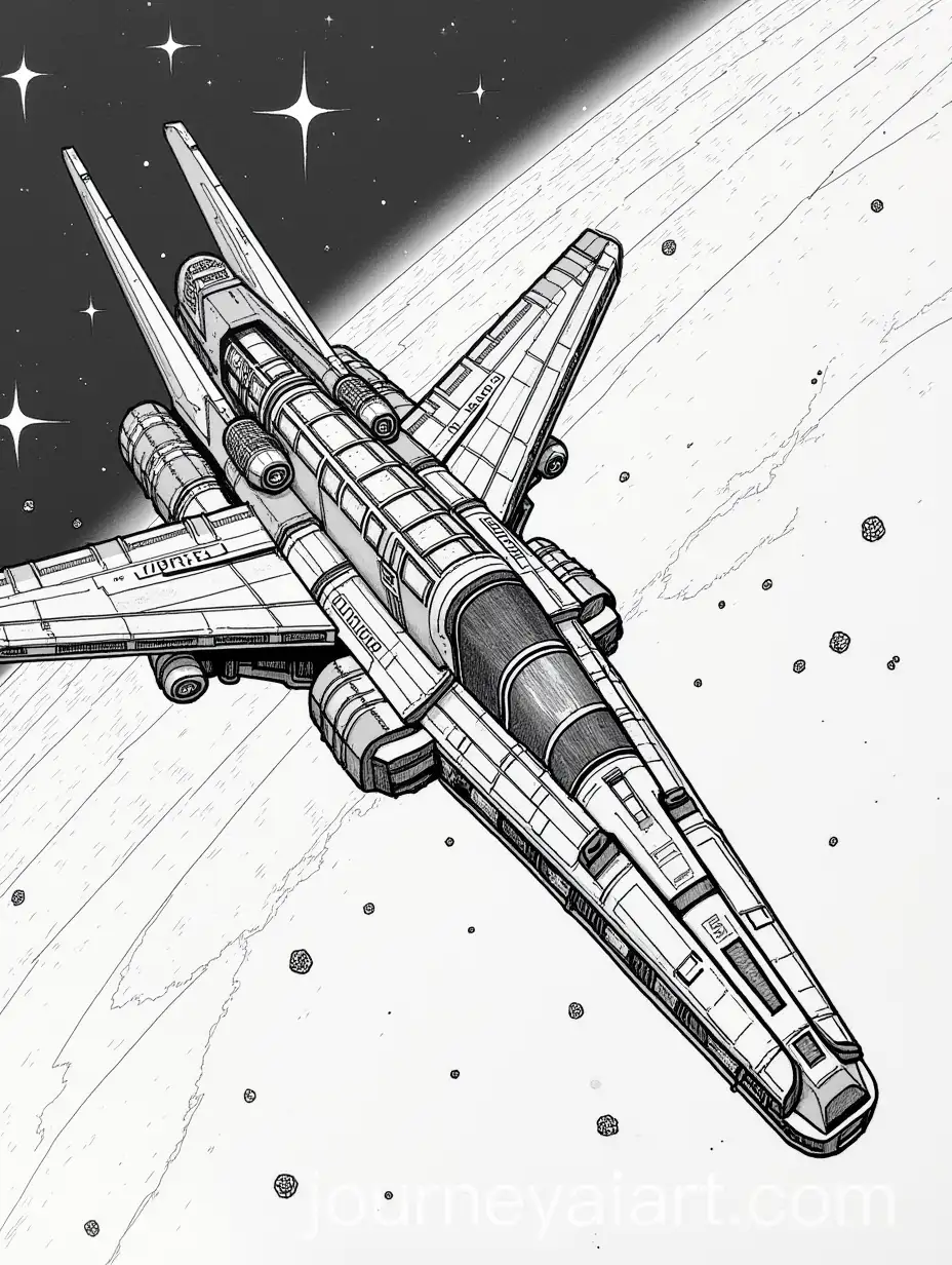 Large-Spaceship-with-Huge-Wings-Traveling-Through-the-Cosmos