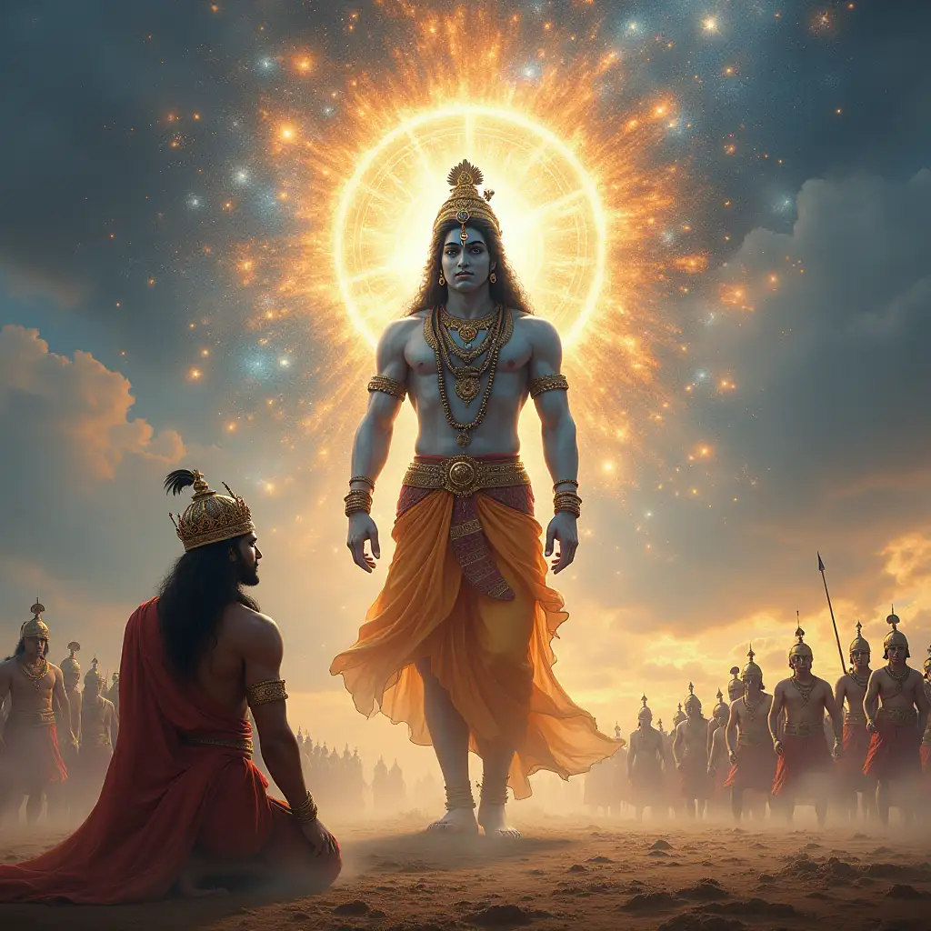 Krishnas-Vishwaroopa-Form-on-the-Battlefield-of-Kurukshetra