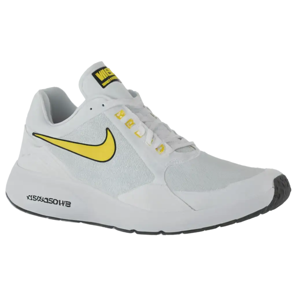 HighQuality-PNG-Image-of-White-Nike-Shoes-with-Yellow-Accents