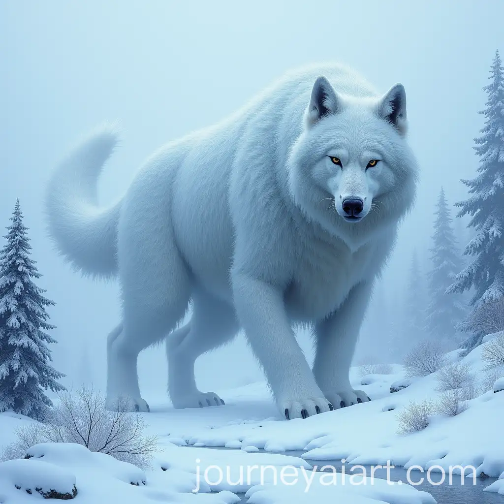 Frostdrache-Dragon-Roaming-Snowy-Scandinavian-Forests-and-Fjords