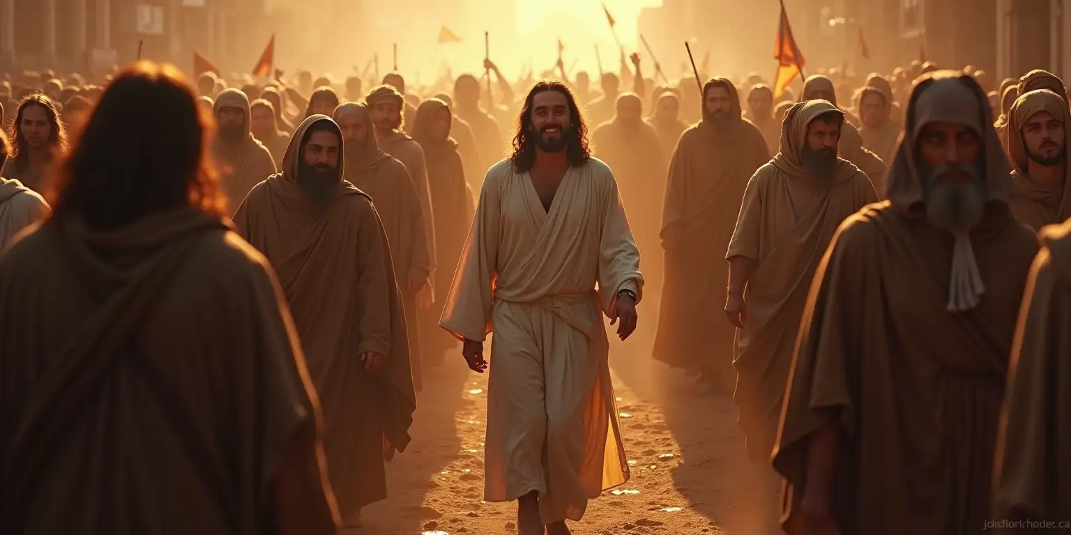 Jesus Surrounded by Sinners in a Sea of Hostility