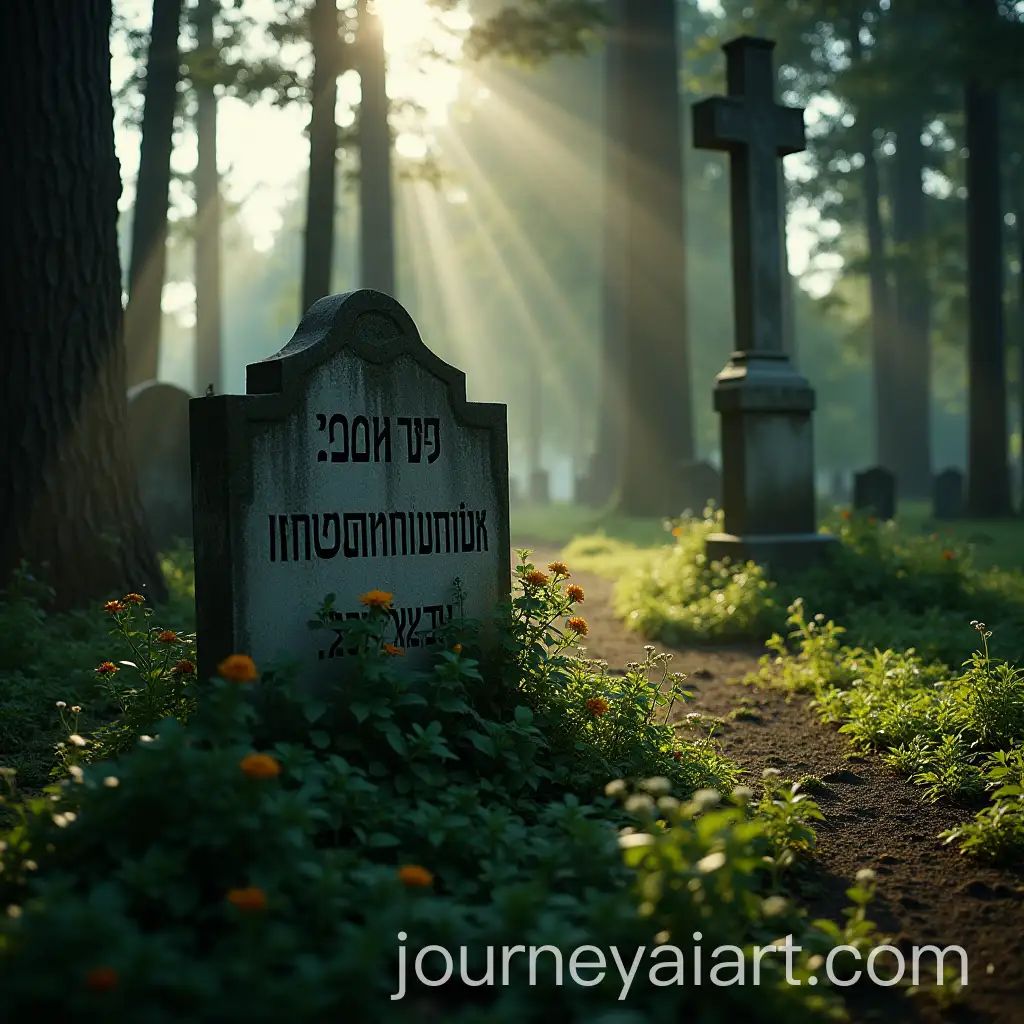 Cinematic-Cemetery-Scene-with-Hebrew-Inscriptions-and-Soft-Sunlight
