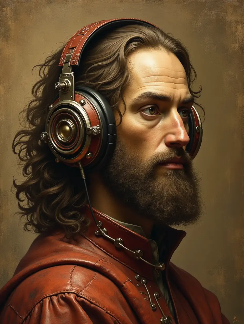 Leonardo da Vincis Engineer Designing a Headphone