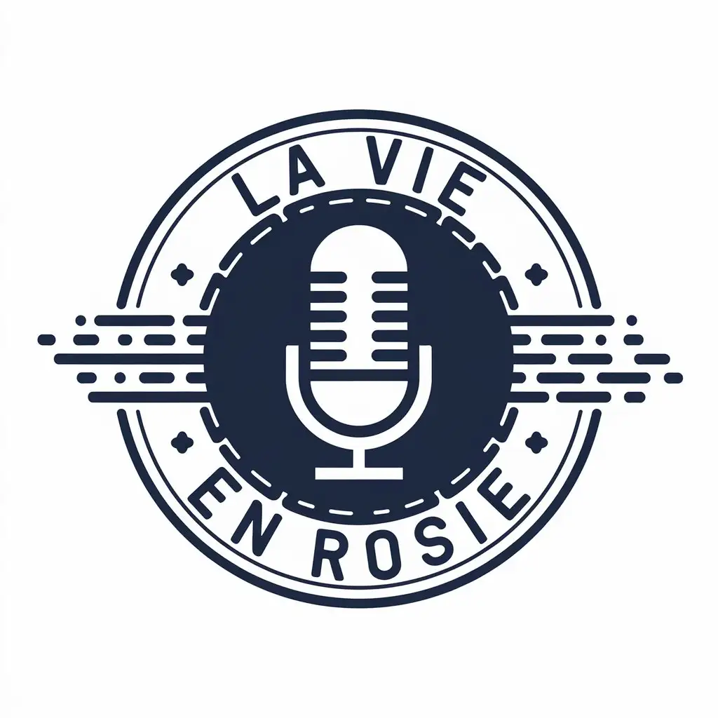 LOGO Design for La vie en Rosie Creative Podcast Symbol with Vector Style and Clear Background