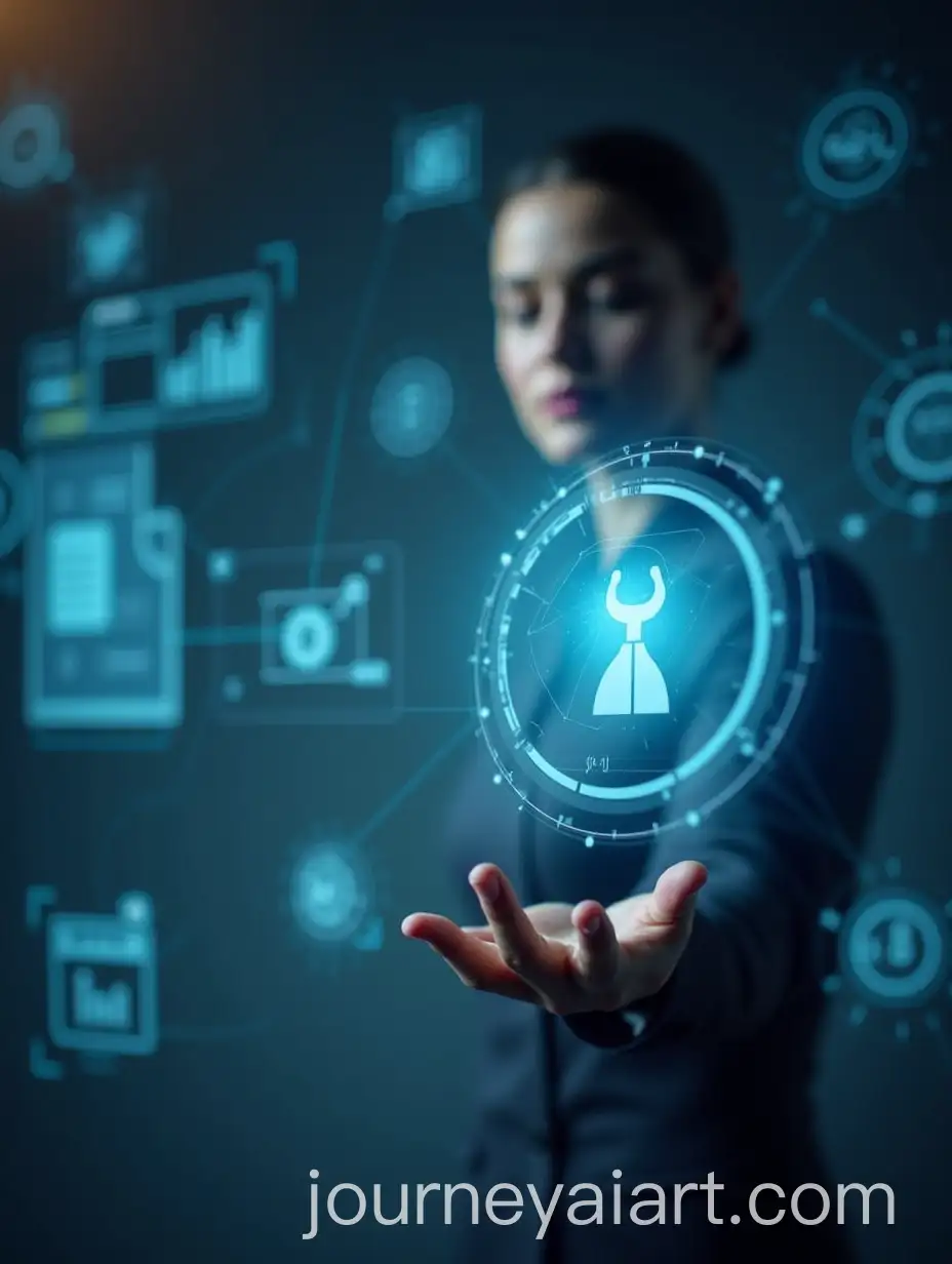 Virtual-Assistant-Managing-Tasks-on-Screen-in-Photography-Style-Graphic