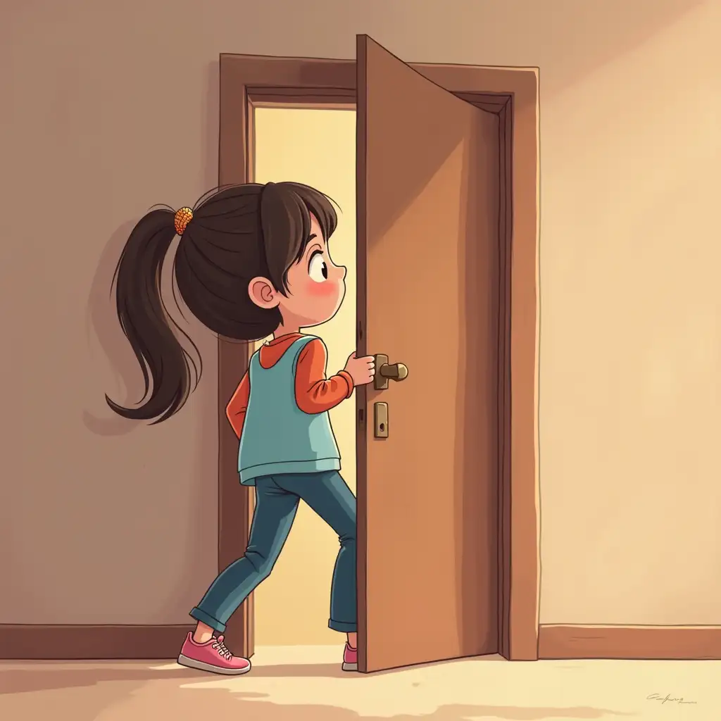 Cartoony-8Girl-slamming-door-closedYearOld-Girl-Slamming-Door-with-Back