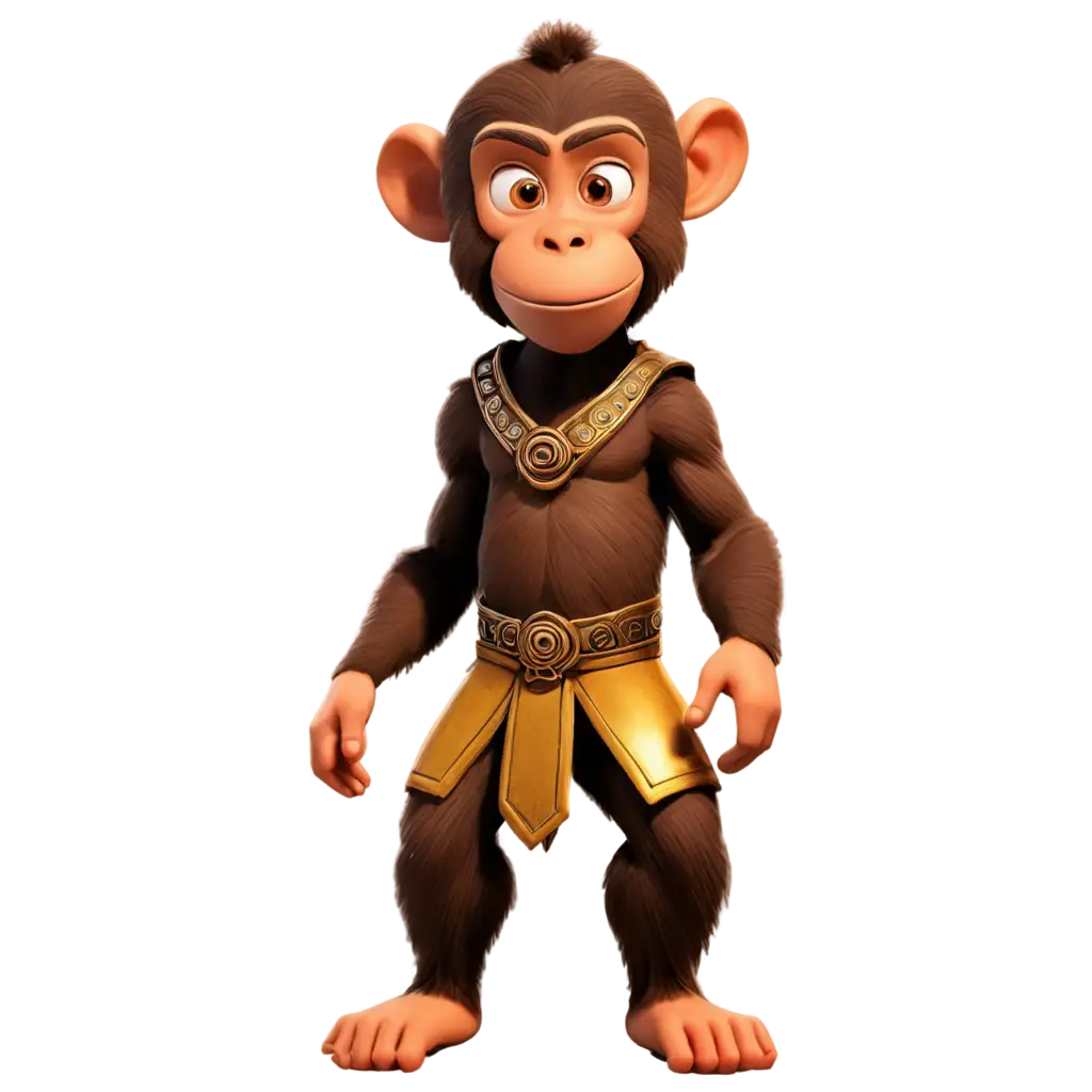 Monkey-Warriors-Cartoon-PNG-Image-for-Dynamic-Visual-Creations