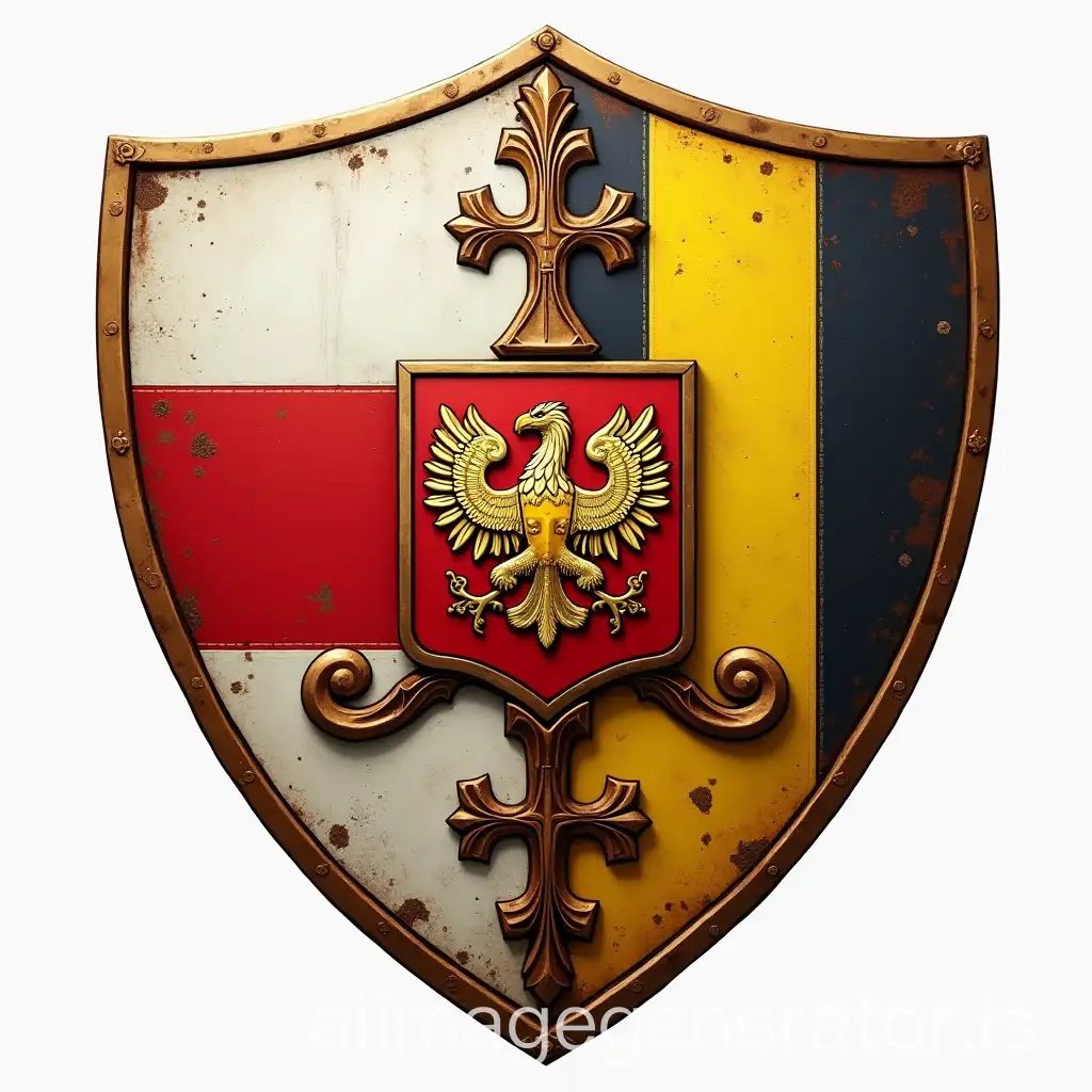 Family-Shield-Design-Combining-Poland-France-and-Belgium-Elements