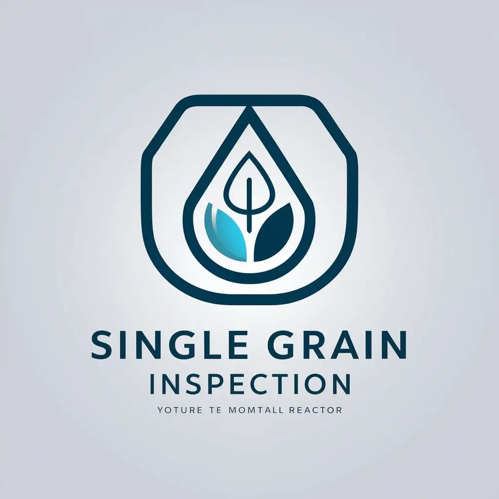 a vector logo design,with the text "Single grain inspection", main symbol:Cancer, single droplet microreactor,Moderate,be used in Medical Dental industry,clear background