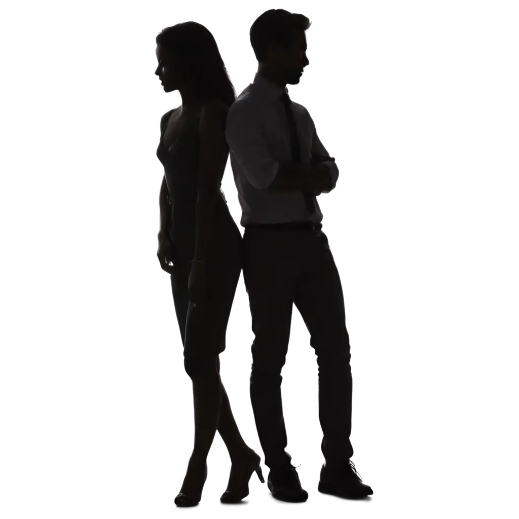 Couples-Silhouette-Standing-PNG-Image-for-HighQuality-Visuals