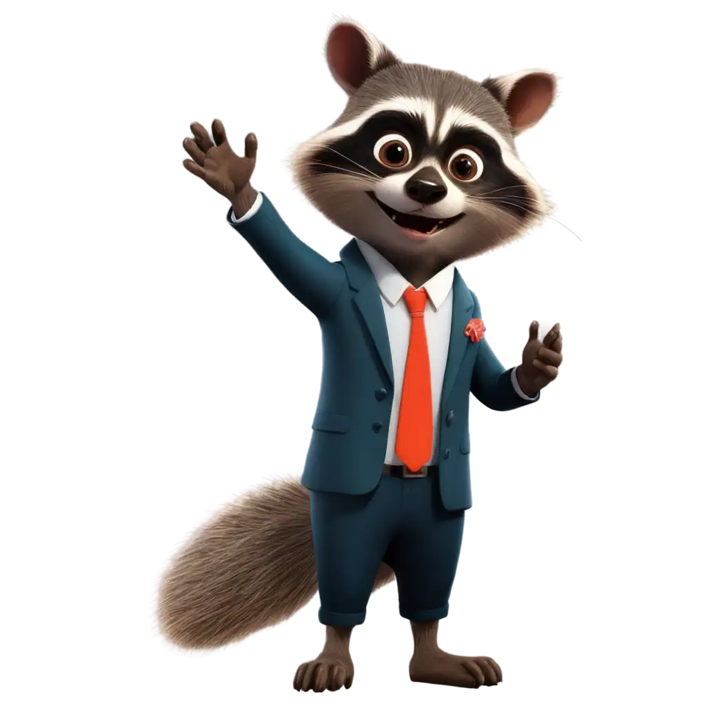 Cartoon-Raccoon-PNG-Image-Rich-Character-Showing-Paws