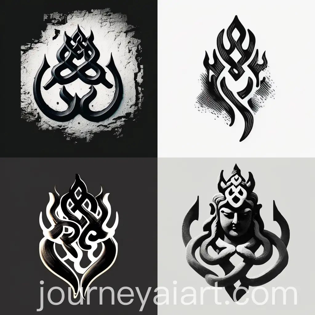 Lord-Shiva-Statue-in-Abstract-Art-Style