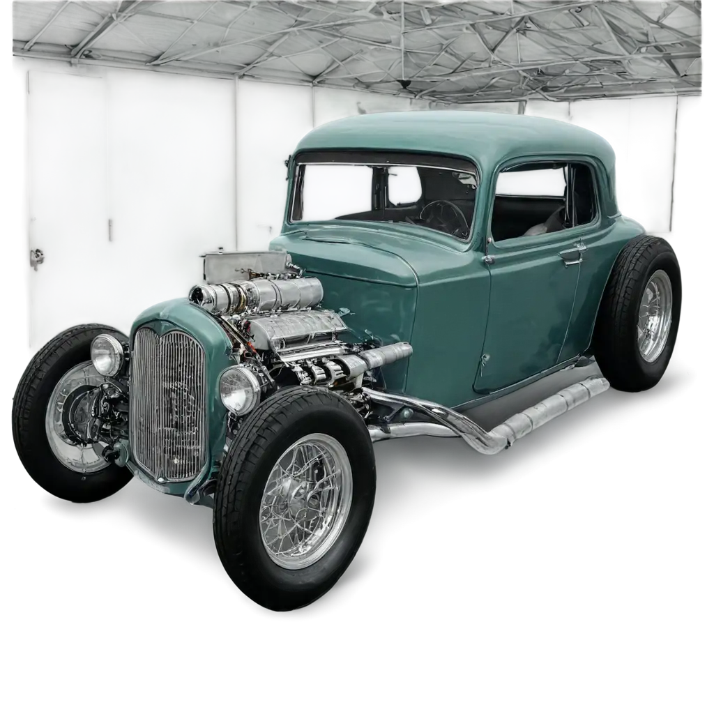 Vintage-Hot-Rod-Garage-PNG-Image-Classic-Car-Workshop-Illustration