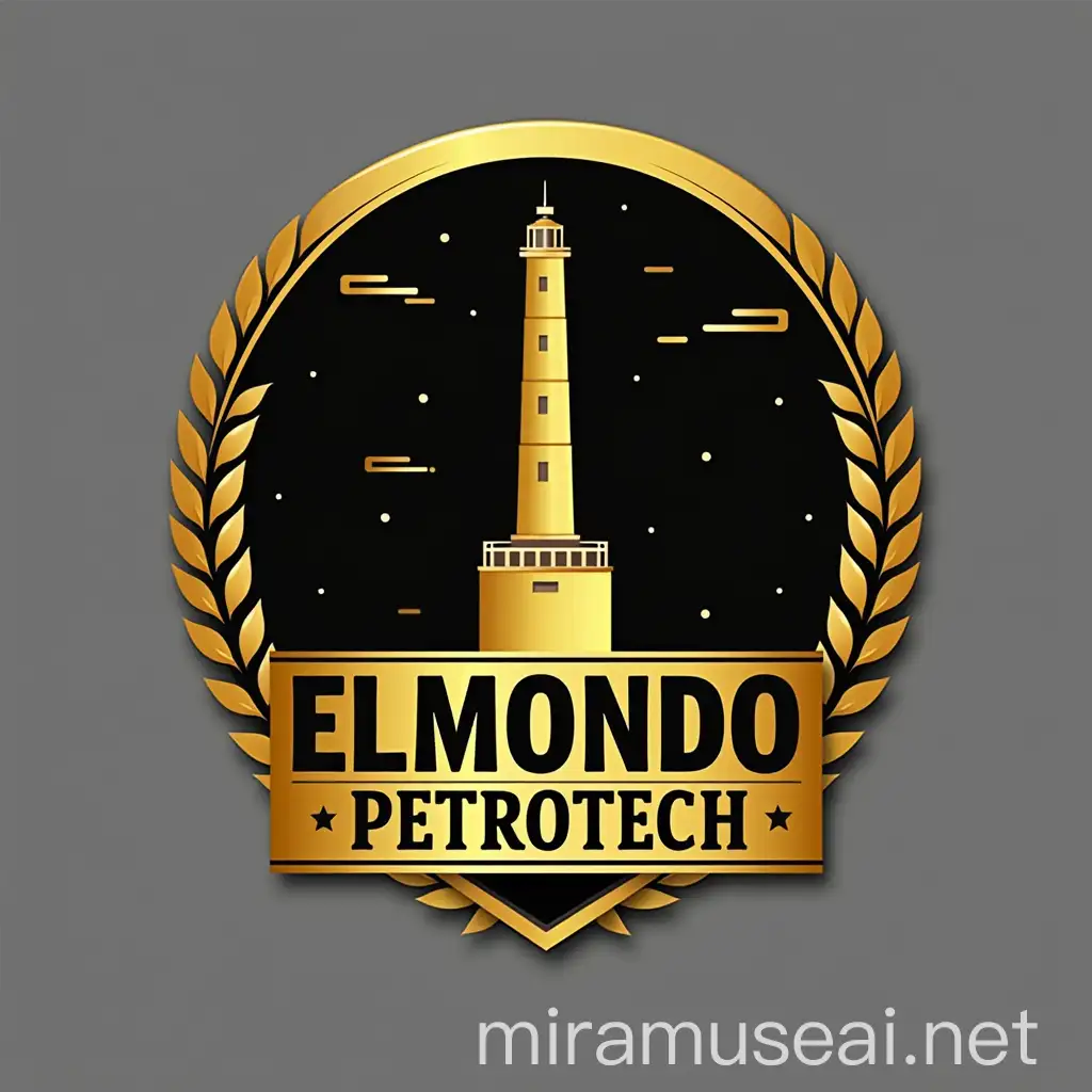 Golden Logo Design for Elmondo Petrotech Training Inc