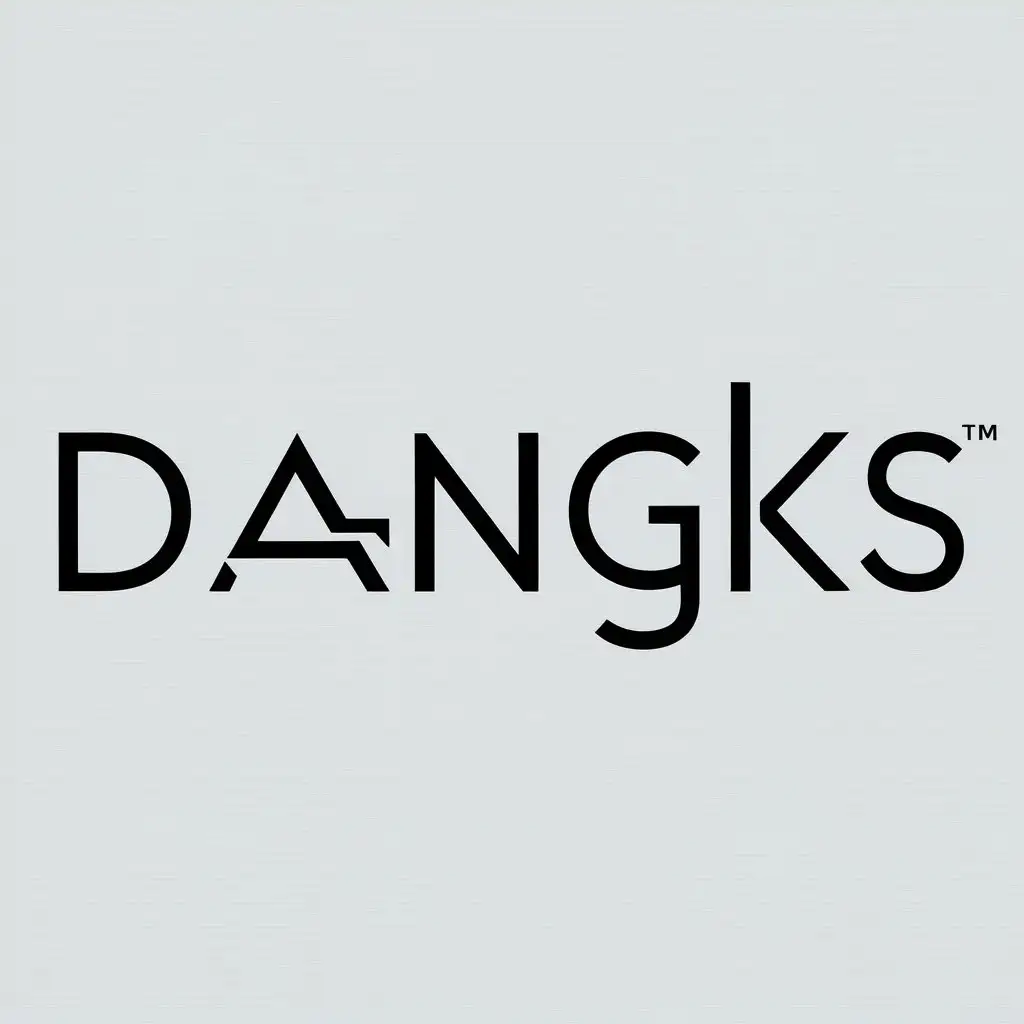 LOGO-Design-For-Dangks-Modern-Text-with-Clear-Background