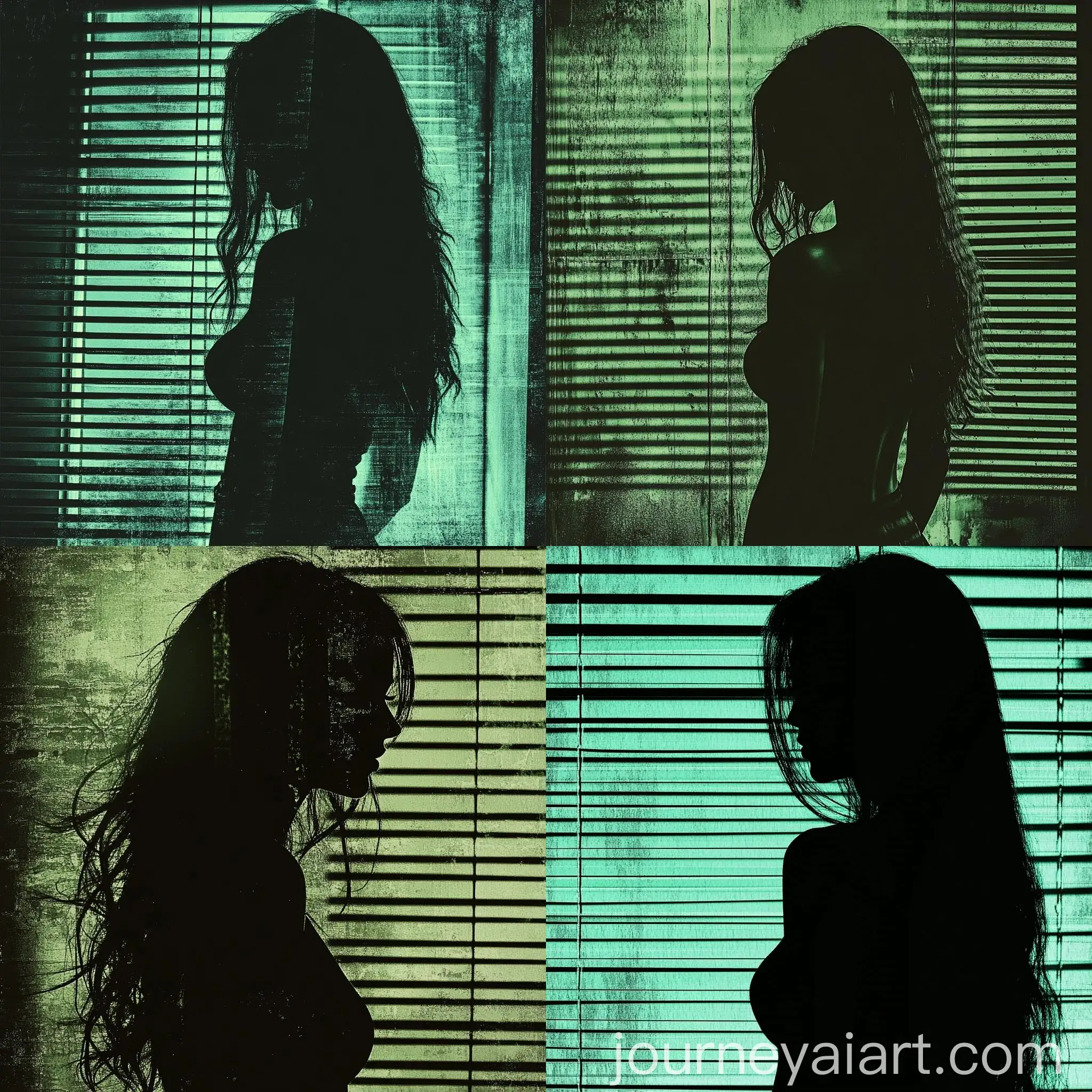 Silhouette-of-Beautiful-Woman-with-Long-Hair-in-Modern-Room