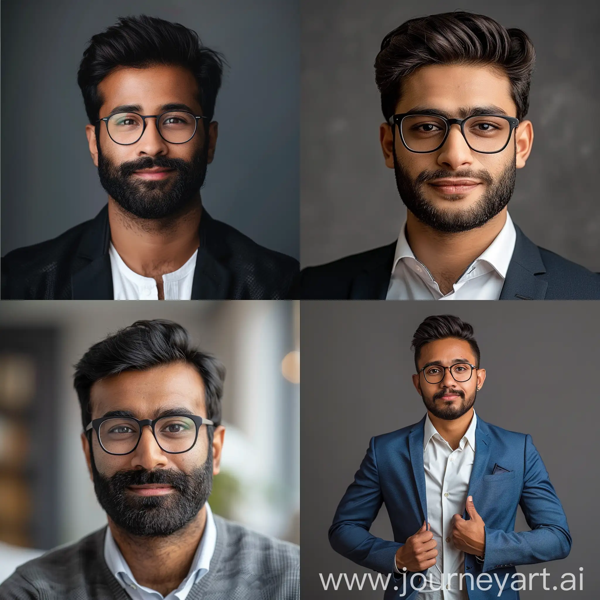 Confident-Indian-Man-with-Glasses-in-SmartCasual-Attire-for-LinkedIn-Profile