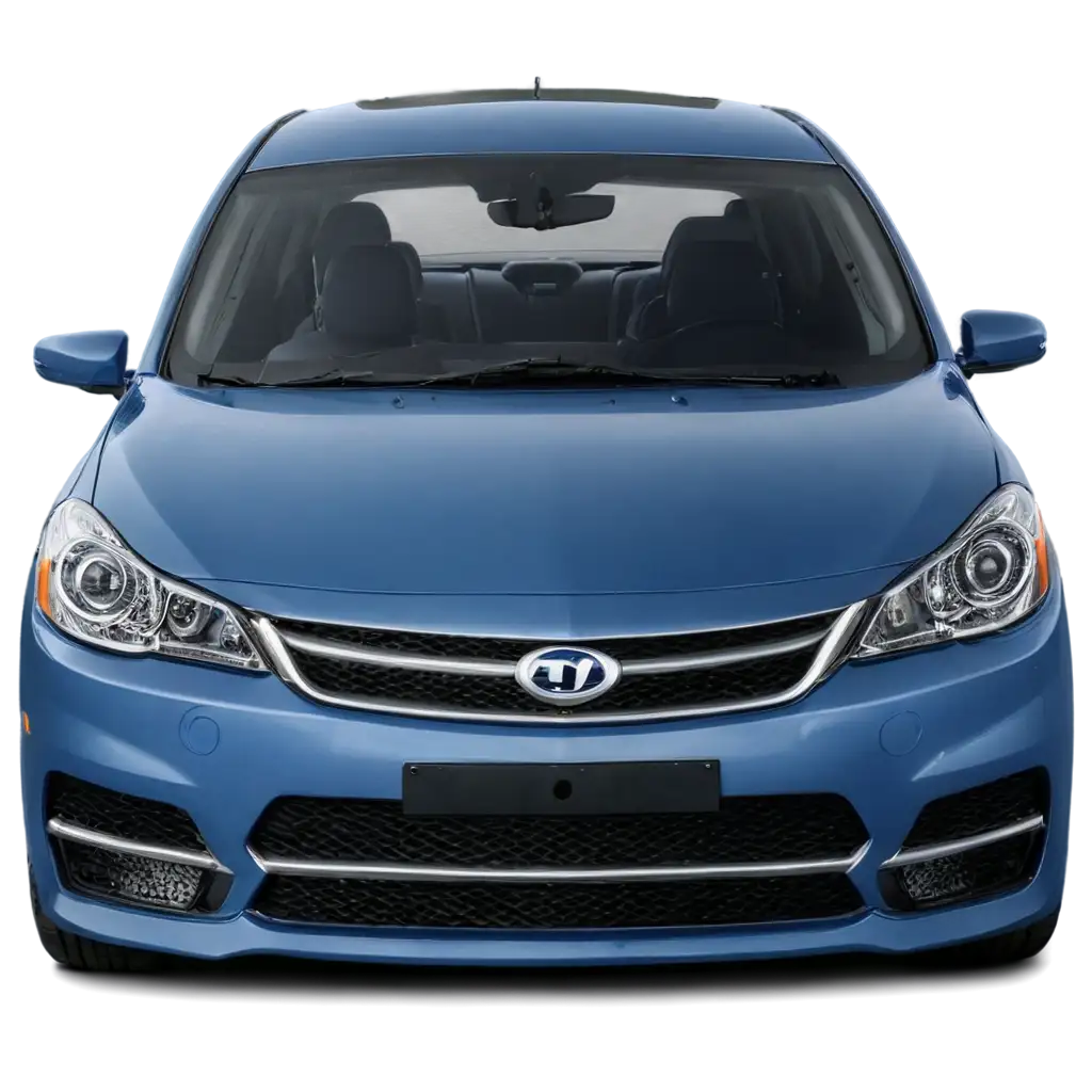 PNG-Image-of-Blue-Sedan-Front-View-HighQuality-Car-Illustration