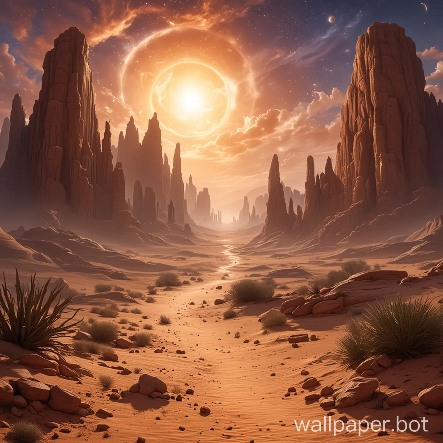 The Celestial Prophecy, a fantasy story in a desert world