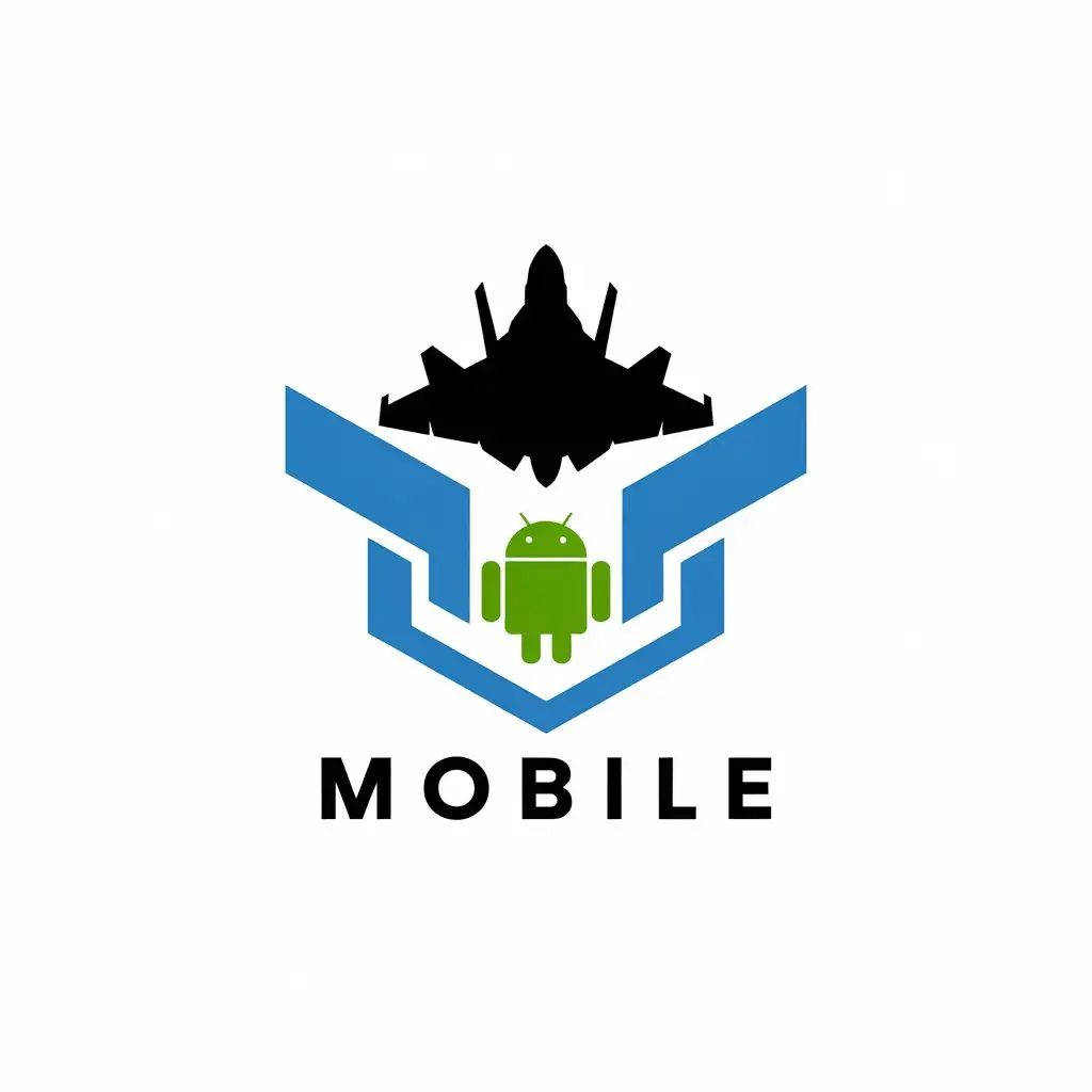 LOGO Design for Mobile F35 Fighter Jet S22 Phone Android Theme for Technology Industry