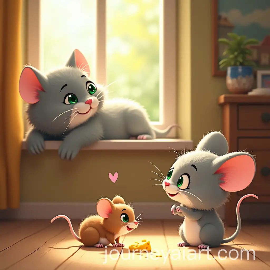 Whiskers-and-Nibbles-A-Playful-Friendship-in-a-Cozy-Village