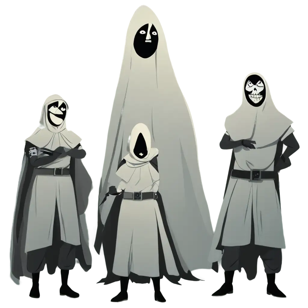 Dramatic-Warrior-Cartoon-Ghost-Troupe-PNG-Image-for-Creative-Design-and-Storytelling