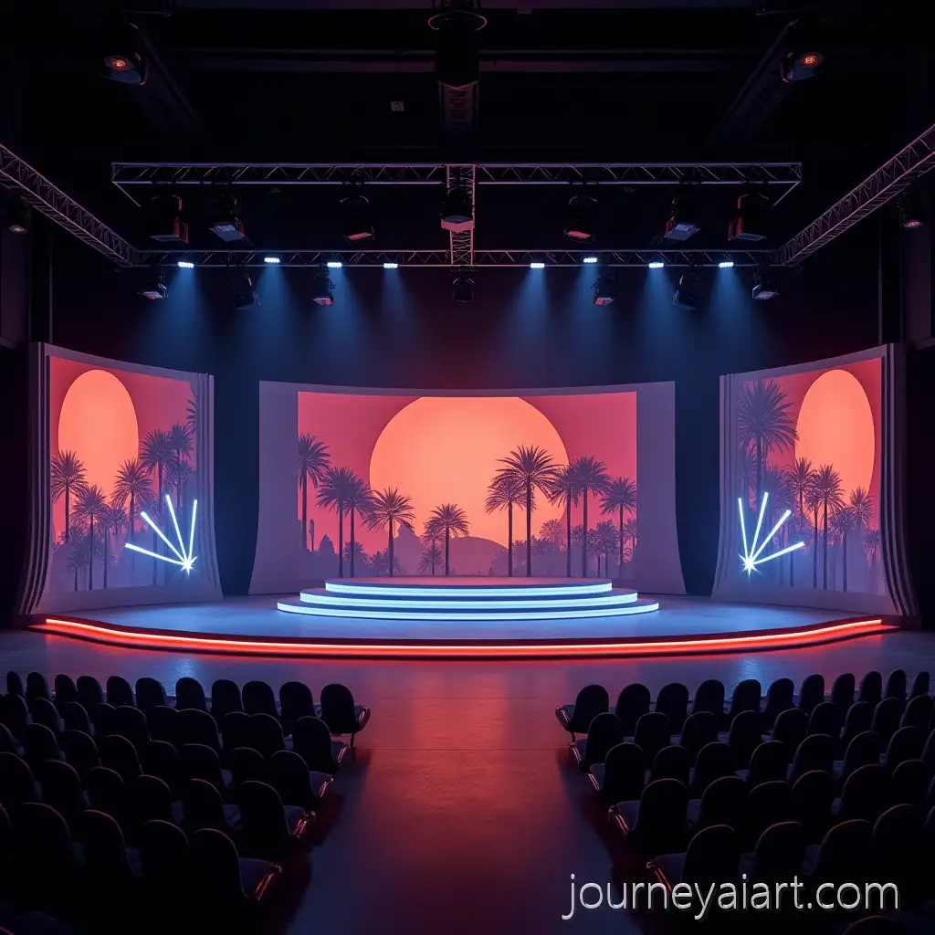 International-Date-Palm-Festival-StageStage-Design-for-International-Date-Palm-Festival-with-LED-Screen-and-Curvy-Backdrop