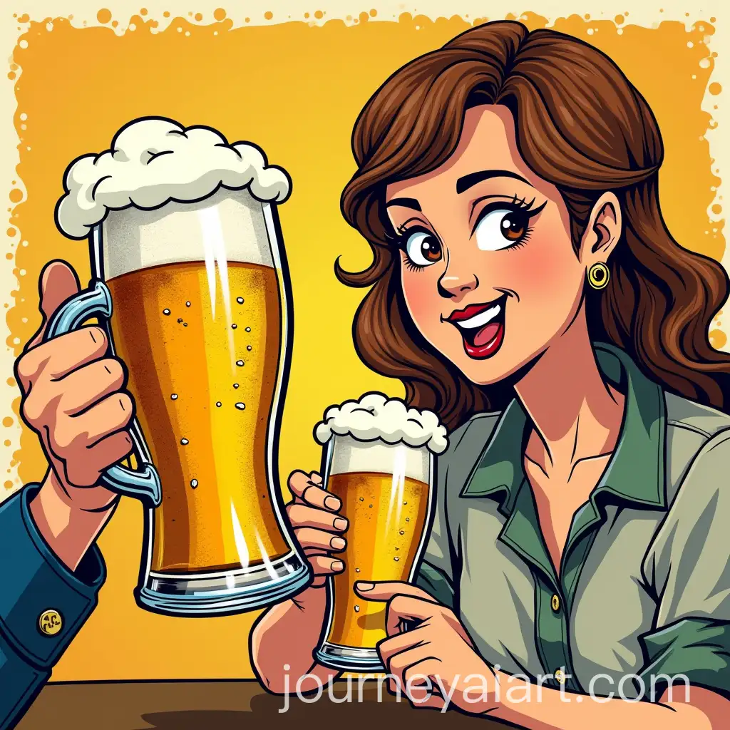 PopArt-Style-Humorous-Moment-Between-Colleagues-Celebrating-Success