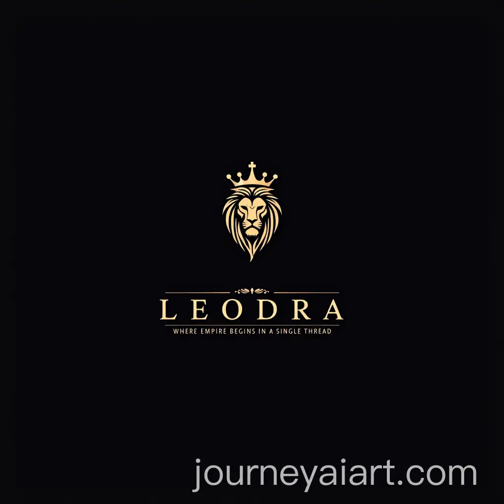 Luxury-Clothing-Brand-Logo-for-LEODAI-Art-Prompt-ExpansionRA-with-Royal-Lion-Head-and-Crown-Icon