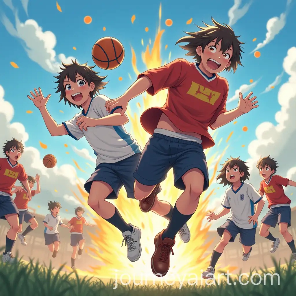 AnimeAI-Art-Prompt-ExpansionStyle-Epic-Slow-Motion-Handball-Throw-with-Joyful-Explosion