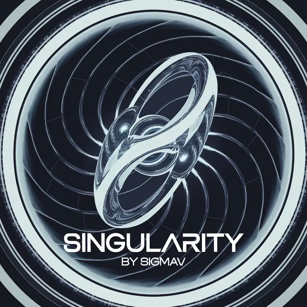 LOGO Design for Singularity by SigMav Complex Singularity Symbol with Clear Background