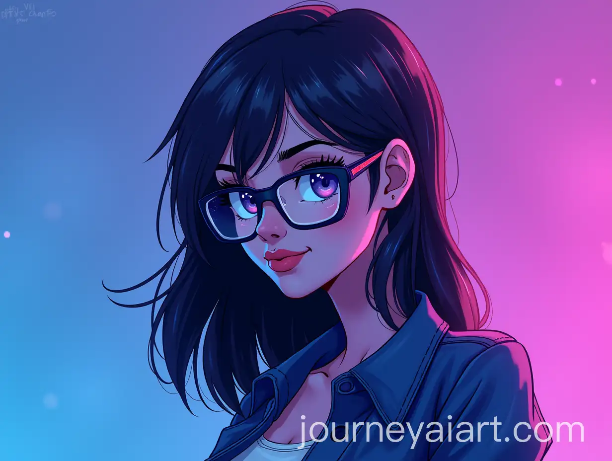Confident-Girl-with-Glasses-in-GTA-VI-Style-with-Blue-and-Purple-Tones