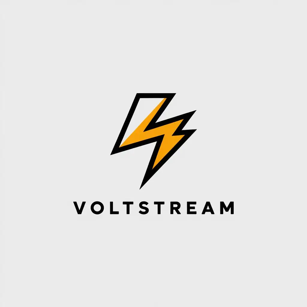 LOGO Design for Voltstream Minimalistic Vector with Voltstream Wordmark for Technology Industry