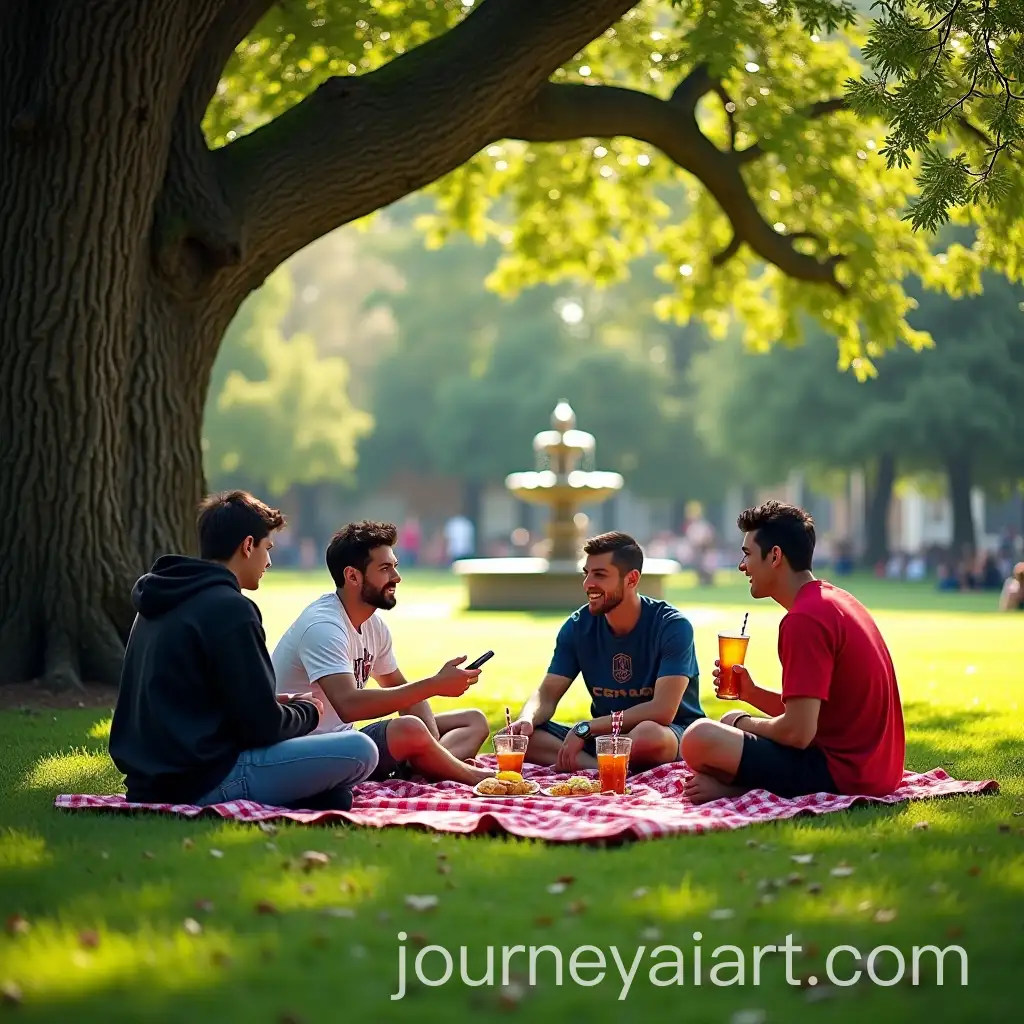 FriendsAI-Image-Prompt-Expansion-Relaxing-in-a-Park-on-a-Sunny-Day-with-a-Picnic-Blanket