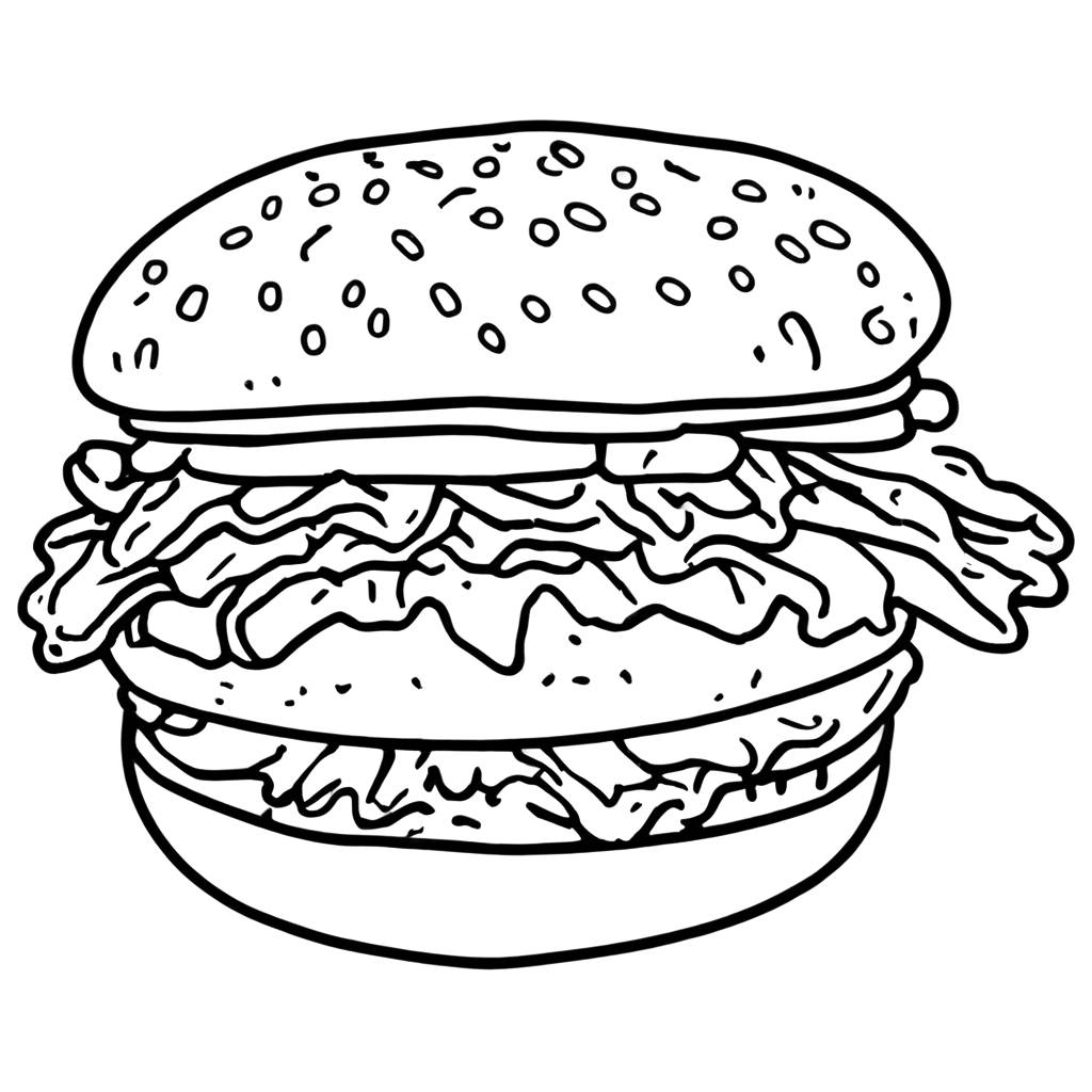 Burger-Illustration-Line-Art-PNG-for-Clear-and-Scalable-Designs