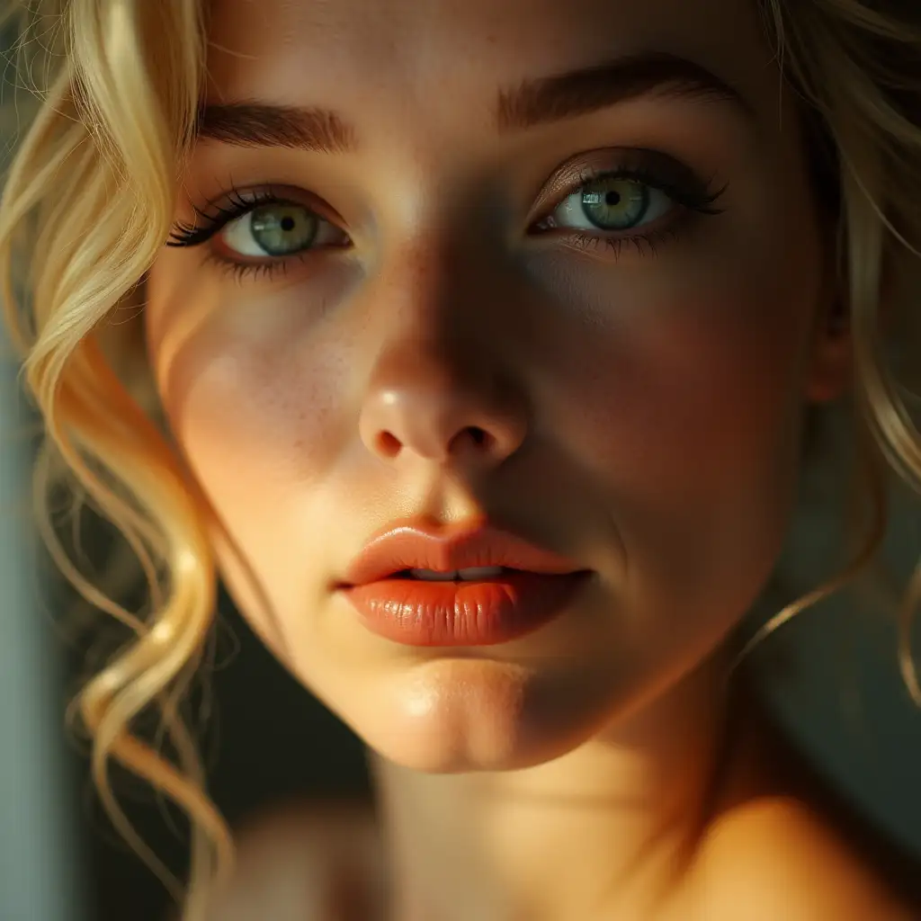 Intimate-Beauty-Portrait-with-Soft-Lighting-and-Romantic-Atmosphere